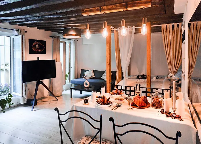 Rustic Charm&Dreamhome 40M2 In The Heart Of Paris, Near Pompidou And Notre-Dame, Subway 4,8,9 Honeymoon Favourite